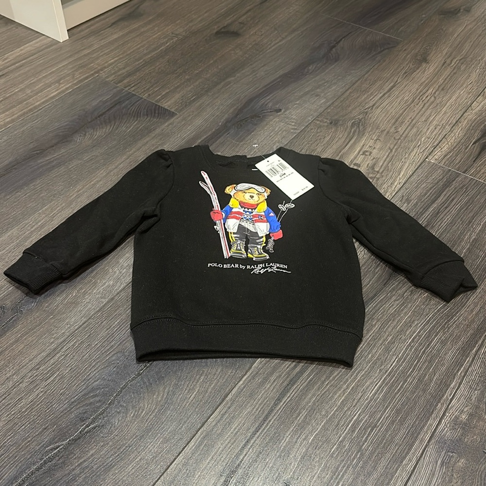 Ralph Lauren Polo Bear Black Sweatshirt